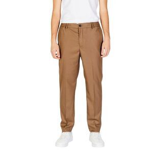 Hamaki-Ho Casual Drawstring Trousers Men Beige Jeans & Pants